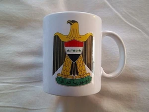 Iraqi Saddam-era National Emblem (post 1991 version) COFFEE MUG, Iraq, NEW! - Picture 1 of 8