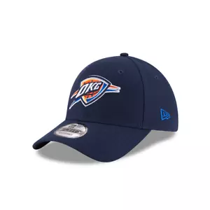 Youth Oklahoma City Thunder New Era Navy Blue 9Forty Adjustable Hat - Picture 1 of 5