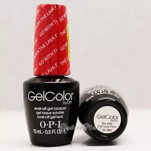 OPI GelColor Hawaii Collection GC H69 GO WITH THE LAVA FLOW 15mL Gel Golden Red - Picture 1 of 1