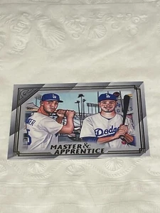2020 Topps Gallery Master and Apprentice #MA4 Gavin Lux Cody Bellinger Dodgers - Picture 1 of 1