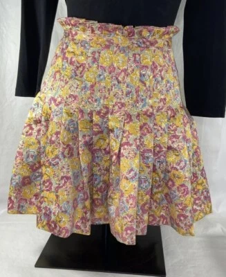 Falda colegiala plisada floral brocado Zac Posen para Target (talla 5) Foto 1 de 4