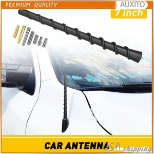 7" Short Black Rubber Spiral Antenna Mast Radio AM/FM for CHRYSLER 200 2011-2014 - Picture 1 of 12