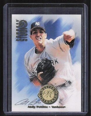 1997 Donruss Studio Andy Pettite #6 Master Strokes Insert /2000 Yankees  - Image 1 of 2