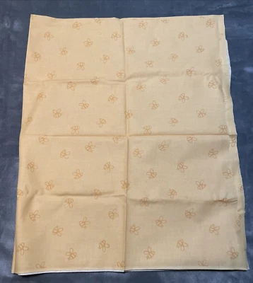 Honeybee Print Fabric Golden Yellow .35 Yard X 44 Inches Wide Cotton Blend - Image 1 of 4