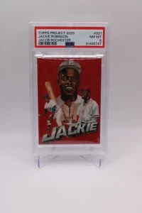 Topps Project2020 #321 Jackie Robinson PSA NM-MT 8 - Picture 1 of 2