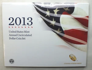 2013 United States Mint Annual Uncirculated Dollar Coin Set Silver Eagle - J97 - Picture 1 of 3