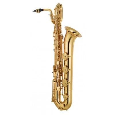 New YAMAHA BARITONE Saxophone - YBS 480 in GOLD LACQUER - Ships FREE WORLDWIDE - Image 1 of 2