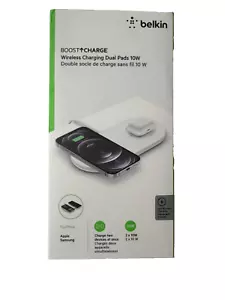 Belkin Dual Wireless Charging Pad 10W Boost Charge for Apple / Samsung - Picture 1 of 2
