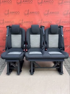 Asiento Ford Transit Custom Combi 2+1 asiento individual asientos ECKO beige - Imagen 1 de 1