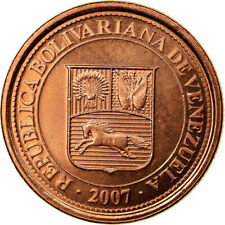 [#588966] Monnaie, Venezuela, Centimo, 2007, Maracay, SUP, Copper Plated Steel, 