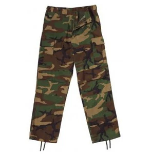 Rothco 2941 Woodland Camo Relaxed Fit Zipper Fatigue Hose - Bild 1 von 1