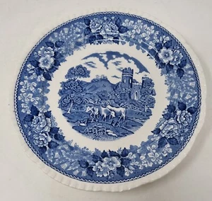 Adams England English Scenic blau und weiß Tee/Beilagenteller - Bild 1 von 5
