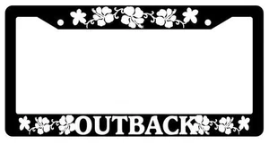 Marco de matrícula negro OUTBACK HIBISCUS accesorio automático 2342 - Imagen 1 de 1