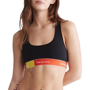 NWT Calvin Klein QF7253 This Is Love Colorblock Unlined Bralette M