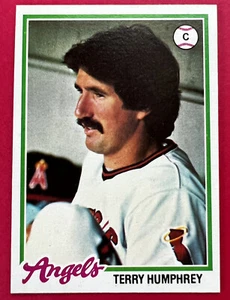 Terry Humphrey California Angels 1978 Topps #71 excelente estado casi nuevo - Imagen 1 de 2