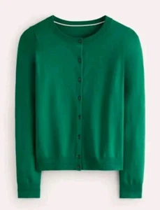 Boden Catriona Cotton Cardigan Malachite Green SIZE XS NEW WITH TAGS ON  - Picture 1 of 20