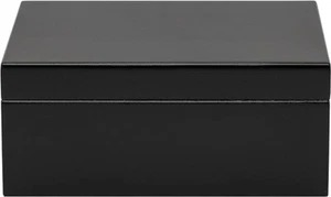 Humidor Supreme ECLAT Cigar Humidor Wood Box, Black - 40 Cigar Storage Capacity - Picture 1 of 5