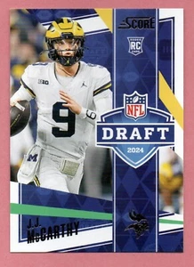 J.J. McCarthy, Minnesota Vikings, 2024 Panini Score "Draft" #4 - Picture 1 of 1