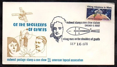 Midwest Stamp Coin Show 1978 Space Theme Commemorative Cover - Image 1 of 2