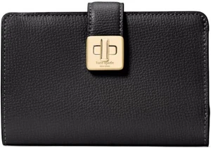 Kate Spade Geldbörse Damen Phoebe Medium Compact Bifold Wallet W0P Schwarz Leder. - Bild 1 von 3