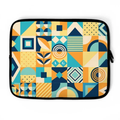 Personalised Subtle Mosaic Monogram Laptop Sleeve ACER, HP, CHROMEBOOK, LENOVO - Image 1 of 4