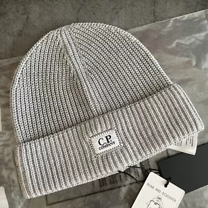 CP Company Patch Logo Wool Beanie | Grey | 16CMAC093A 000727A - Picture 1 of 9