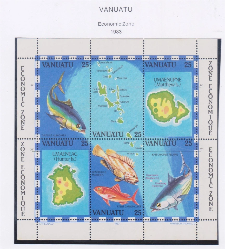 (F325-13) Vanuatu 1983 M/S Zona Económica (M)  Foto 1 de 1