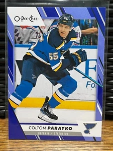 2023-24 O-Pee-Chee Hockey - 95 Colton Parayko - Blue Border - Picture 1 of 2