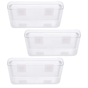 3 Pcs Wall-mounted Storage Box Office Small Boxes Plastic Baskets for - Zdjęcie 1 z 12