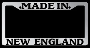 Chrome License Plate Frame "Made in New England" Auto Accessory Novelty 2400 - Bild 1 von 1