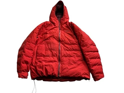 REI Mens LG Stormhenge Down Hybrid Jacket Gorpcore Hiking Coat Hydrowall 2L Red - Image 1 of 4