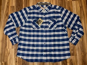 Neu mit Etikett Moschusochse Grand Flanell, rot weiß blau, Größe XXL RELAXED FIT - Bild 1 von 9