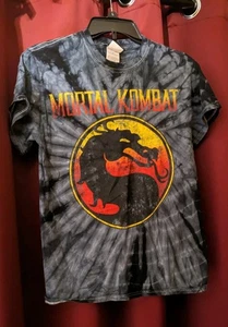 Vintage 90s Mortal Kombat Tie Dye T-Shirt Size Small - Bild 1 von 5