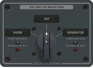 Blue Sea - 8359-BSS AC Rotary Panel 230V/30A OFF plus 2 (1EA) - Picture 1 of 2