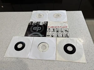 Take That & Artists 7 Inch Vinyl Single Job Lot Including Jukebox Singles - Picture 1 of 16