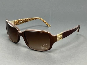 Bebe Debutante BB7080-210 Brown 57mm Square Plastic Women's Sunglasses - Picture 1 of 10