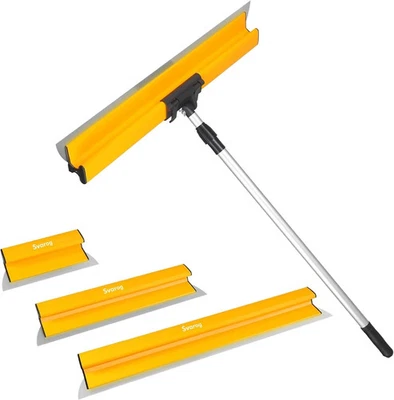 Skimming Blade Set, Drywall Tools with 12"+22"+32" Stainless Steel Blades + Adju - Image 1 of 4