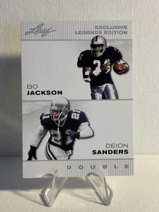 BO JACKSON / DEION SANDERS 2023 #ELE-01 SPECIAL RELEASE FOOTBALL CARD - Picture 1 of 2