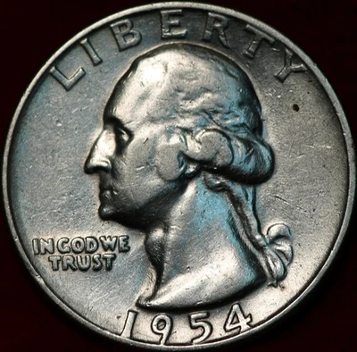 1954-D Denver Mint Silver Washington Quarter - Image 1 of 2