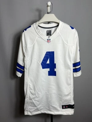Maillot blanc NFL Dallas Cowboys Dak Prescott #4 Nike pour homme taille adulte L - Photo 1/4