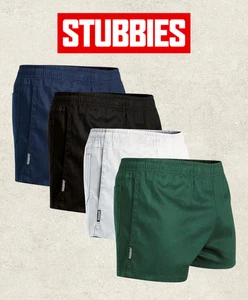 Stubbies ORIGINAL Rugger Shorts Cotton Drill Elastic Waist SE206H - Bild 1 von 9