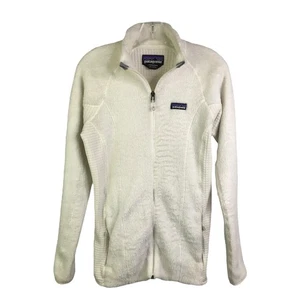 Patagonia Jacket Women L Off White Sherpa Fleece Polartec Thermal Pro Activewear - Picture 1 of 11