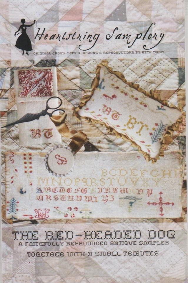 The Red-Headed Dog by Heartstring Samplery cross stitch pattern - Image 1 of 1