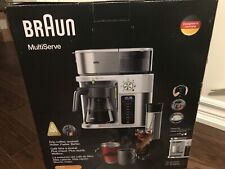 Braun KF 9150 10-Cup MultiServe Coffee Maker In Stainless Steel Black NEW SEALED