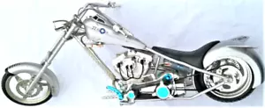 Silver Discovery Channel's American Chopper Jet Bike Plastic Model Ready Built - Bild 1 von 10
