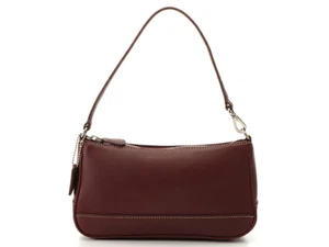 Vintage COACH 7785 Demi Mini Shoulder Bag Brown Leather Y2K Pouch Handbag - Picture 1 of 9