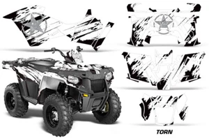 ATV Graphics Kit Decal For Polaris Sportsman 325ETX/450/570 14-17 Torn W - Picture 1 of 2