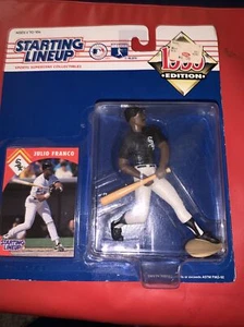Vintage Julio Franco Chicago White Sox Starting Lineup Edizione 1995 con cartoncino - Foto 1 di 2