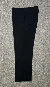 Burberry London Mens Dress Pants Regular Fit Solid Black Size 32” x 28” DAMAGED - Picture 1 of 24