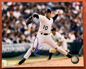 Mike Hampton #10 Chicago White Sox SIGNED 8x10 Color Action Photo